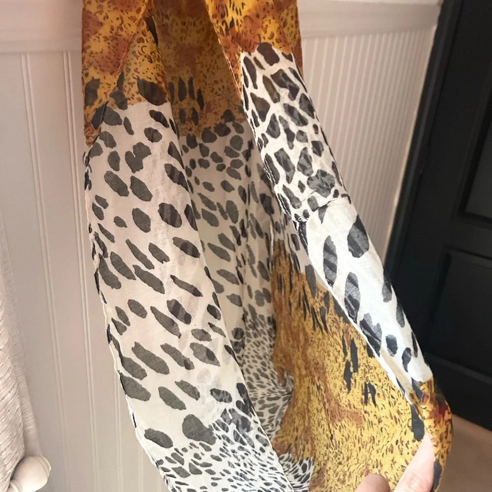 Animal Leopard Print Infinity Circle Scarf
